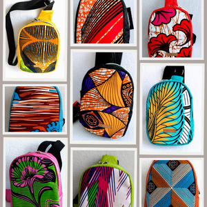 Afrika varázsa Mini hátizsák lila-sárga minta motívummal- TÖBB MINTA! - táska & tok - kézitáska & válltáska - vállon átvethető táska - Meska.hu