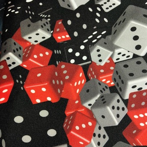 3D dobó kockák mintás  fesztivál/ futó/ hasi tasi kis táska - Meska.hu