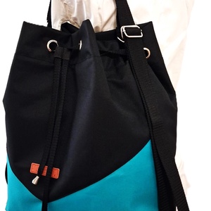 Variálható Design Táska, Türkiz shopper bag - táska & tok - variálható táska - Meska.hu