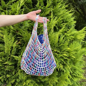Horgolt bevásárlótáska, cekker  - táska & tok - bevásárlás & shopper táska - shopper, textiltáska, szatyor - Meska.hu
