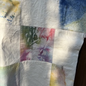 Kézzel festett patchwork felső - ruha & divat - női ruha - póló, felső - Meska.hu