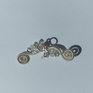 Fülgyűrü szett hegyikristállyal - ékszer - fülbevaló - fülgyűrű - Meska.hu