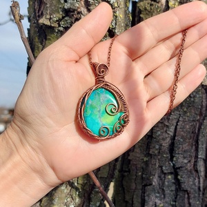 Türkinit medál , Ékszer, Nyaklánc, Medálos nyaklánc, Ékszerkészítés, Fémmegmunkálás, MESKA
