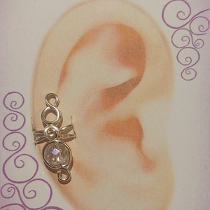 Fülgyűrű hegyikristállyal, Ékszer, Ékszerszett, Ékszerkészítés, MESKA