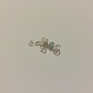 Fülgyűrű angelittel - ékszer - ékszerszett - Meska.hu