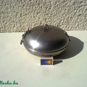 Kis sütődiszkosz, acél sütő-főző edény, 4 személyes. -  - Meska.hu