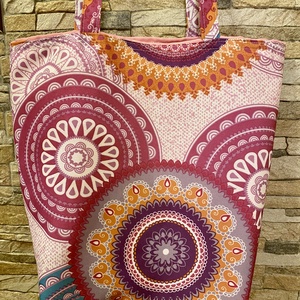 Mandalás textil szatyor ( pompás szín ) - Meska.hu