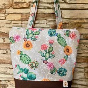 Csodás, zipzáras textil táska - Meska.hu