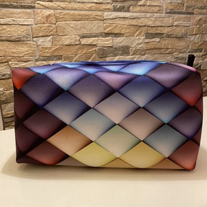 Pipere táska ( színes négyzet mintás ) , Táska & Tok, Neszesszer, Varrás, MESKA