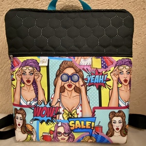  POP ART WOW hátitáska , Táska & Tok, Bevásárlás & Shopper táska, Shopper, textiltáska, szatyor, Varrás, MESKA