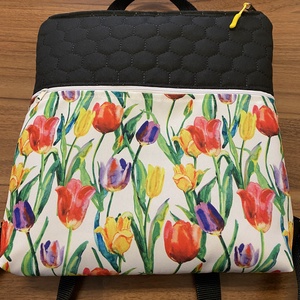 Csodás tulipános hátitáska  - táska & tok - bevásárlás & shopper táska - shopper, textiltáska, szatyor - Meska.hu
