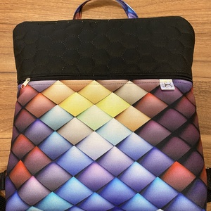 Prizma mintás hátitáska - táska & tok - bevásárlás & shopper táska - shopper, textiltáska, szatyor - Meska.hu