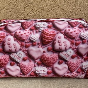 Pink-Szívecskés, csodás neszesszer/sminktáska - táska & tok - neszesszer - Meska.hu