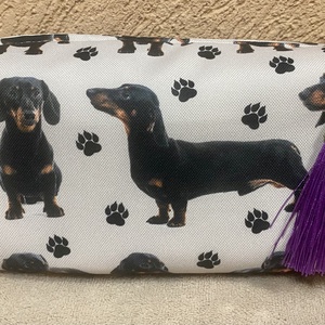 Tacskó mintás neszesszer / sminktáska , Táska & Tok, Neszesszer, Varrás, MESKA