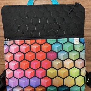 PixelVibe � Pixelhangulat városi hátitáska - táska & tok - bevásárlás & shopper táska - shopper, textiltáska, szatyor - Meska.hu