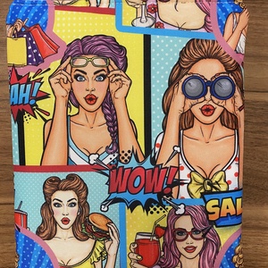WOW PopArt� cipzáras könyvvédő - otthon & életmód - papír, írószer - könyv- és füzetborító - Meska.hu