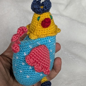 Vidám húsvéti csibe  - játék & sport - plüssállat & játékfigura - más figura - Meska.hu