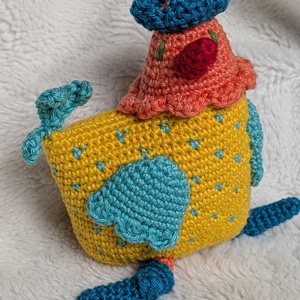 Színes, vidám húsvéti csibe  - Meska.hu