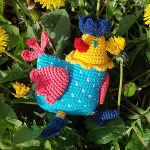 Vidám húsvéti csibe , Játék & Sport, Plüssállat & Játékfigura, Más figura, Horgolás, Hímzés, MESKA