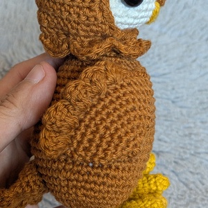 Horgolt barna bagoly - játék & sport - plüssállat & játékfigura - bagoly - Meska.hu