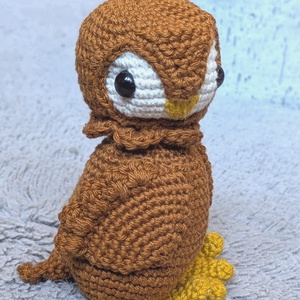 Horgolt barna bagoly, Játék & Sport, Plüssállat & Játékfigura, Bagoly, Horgolás, MESKA