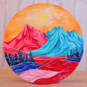 Színes, vidám hűtőmágnes - Meska.hu