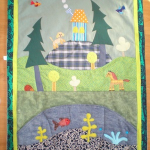 Állatkás falikép 90x70 cm - otthon & életmód - babaszoba, gyerekszoba - falvédő gyerekszobába - Meska.hu