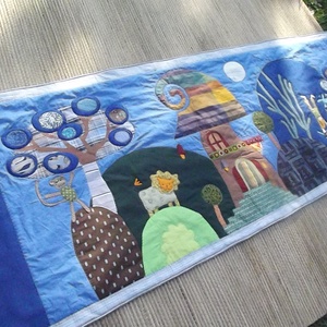 Manós falvédő 200x80 cm - otthon & életmód - babaszoba, gyerekszoba - falvédő gyerekszobába - Meska.hu