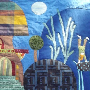 Manós falvédő 200x80 cm, Otthon & Életmód, Babaszoba, gyerekszoba, Falvédő gyerekszobába, Patchwork, foltvarrás, MESKA