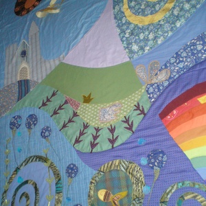 Tündérkert falikép, 200 x 300 cm - otthon & életmód - babaszoba, gyerekszoba - falvédő gyerekszobába - Meska.hu