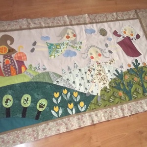 Tündéres falvédő, 170x80 cm - otthon & életmód - babaszoba, gyerekszoba - falvédő gyerekszobába - Meska.hu