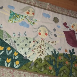 Tündéres falvédő, 170x80 cm - otthon & életmód - babaszoba, gyerekszoba - falvédő gyerekszobába - Meska.hu