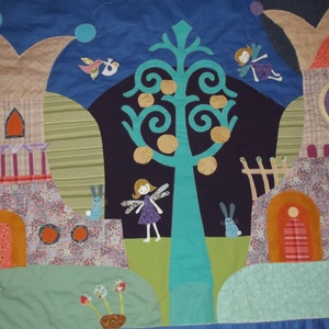 Tündéres falvédő 200 X 120 cm - otthon & életmód - babaszoba, gyerekszoba - falvédő gyerekszobába - Meska.hu