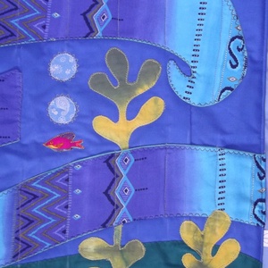 Ovis fésűtartó 90x70 cm, hullámos, tengeres - játék & sport - ovis felszerelés - egyéb ovis kiegészítő - Meska.hu