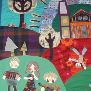 Iskolai köszöntőkép, 270 x 160 cm - Meska.hu