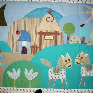 Lovas ágytakaró 100 x 140 - otthon & életmód - babaszoba, gyerekszoba - babatakaró, gyerek pléd - Meska.hu