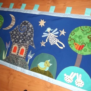 Jó éjszakát! falikép 150 x 60 cm - otthon & életmód - babaszoba, gyerekszoba - falvédő gyerekszobába - Meska.hu