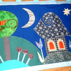 Jó éjszakát! falikép 150 x 60 cm - otthon & életmód - babaszoba, gyerekszoba - falvédő gyerekszobába - Meska.hu