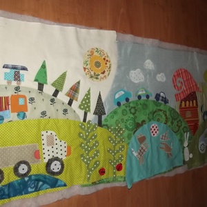 Falvédő járművekkel, állatokkal 140 x 60 -  - Meska.hu