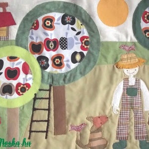 Kertes-almafás falikép 120x60 cm - otthon & életmód - babaszoba, gyerekszoba - falvédő gyerekszobába - Meska.hu