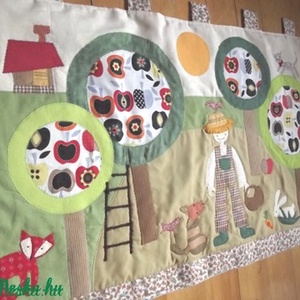 Kertes-almafás falikép 120x60 cm - otthon & életmód - babaszoba, gyerekszoba - falvédő gyerekszobába - Meska.hu