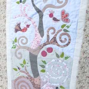 Takaró egyszemélyes ágyra, 120 x 200 cm, Otthon & Életmód, Lakástextil, Ágytakaró, Patchwork, foltvarrás, MESKA