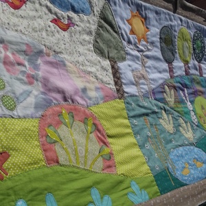 4 évszak falvédő 280x70 cm - otthon & életmód - babaszoba, gyerekszoba - falvédő gyerekszobába - Meska.hu