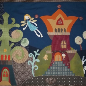 Tündéres falvédő 160 x 70 cm - otthon & életmód - babaszoba, gyerekszoba - falvédő gyerekszobába - Meska.hu