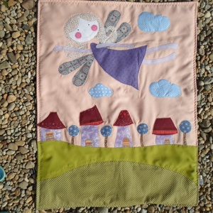 Babatakaró, tündérkés 70x100 cm, egyszerűbb - baba - mama - babaágyneműk - babatakaró, gyerek pléd - Meska.hu
