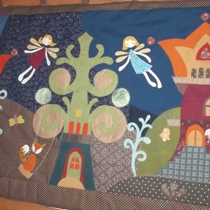Tündéres falvédő 160 x 70 cm - otthon & életmód - babaszoba, gyerekszoba - falvédő gyerekszobába - Meska.hu