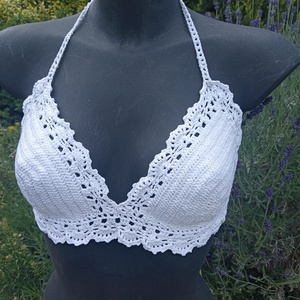 Horgolt bikini felső - ruha & divat - női ruha - fürdőruha & fehérnemű - Meska.hu