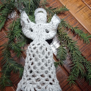 Angyalka csúcsdísz - karácsony - karácsonyi lakásdekoráció - karácsonyfadíszek - Meska.hu