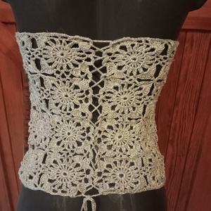 Horgolt top - ruha & divat - női ruha - alkalmi ruha & estélyi ruha - Meska.hu