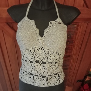 Horgolt top - ruha & divat - női ruha - alkalmi ruha & estélyi ruha - Meska.hu